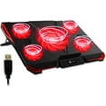 thumbnail image 1 of Cyclone Laptop Cooling Pad - New 2023-5 Fans Cooler - No More Overheating - Increases PC Performance and Life, 1 of 5