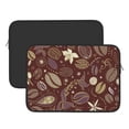 thumbnail image 2 of Pofeuu Coffee and Flowers Print Laptop Carrying Case,13-15-Inch Laptop and Tablet, Sleek Design, Durable and Water-Repellent Fabric, Business Casual or School-13 inch, 2 of 8