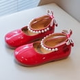 thumbnail image 6 of MDUKONU Toddler Flower Girl Dress Shoes - Little Girl Ballet Flats Pearl Strap for Wedding Party RD1 4-4.5 Years, 6 of 6