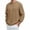Coffee, variant on Rvasteizo Mens Versatile Pullover Fall Winter Solid Casual Long Sleeve Crew Neck XXXL
