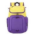 thumbnail image 2 of Bolsa de baloncesto, bolsa de fútbol, bolsa deportiva, ligera, práctica, bolsa de entrenamiento, multiusos para gimnasios, actividades al aire libre, Púrpura, 2 of 8