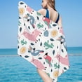 thumbnail image 2 of JeashCHAT Oversized Beach Towel for Kids , 30"x60" Cute Animals Animal Theme Lightweight Absorbent Quick-Dry Beach Blanket, Microfiber Pool Towel Bath Towel for Boys Girls, 2 of 6