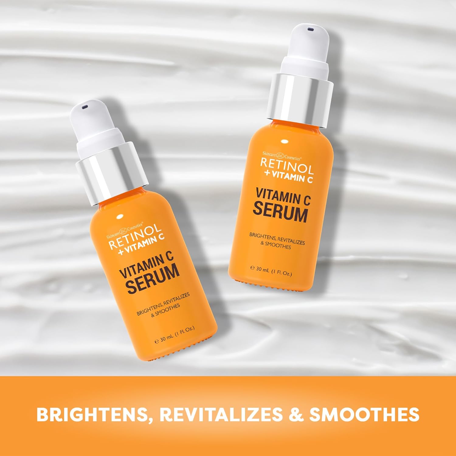 LIVAURA Retinol + Vitamin C Face Serum - Anti Aging Facial Serum, Evens Skin Tone, Diminishes Fine Lines and Wrinkles, Sun Damage & Dark Spots, Restores Radiance, Locks In Moisture - 1 FL. Oz