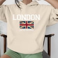 thumbnail image 2 of yunLCZ Women Blouses Womens Hoodies Oversized Sweatshirts Pullover Fleece Sweaters Long Sleeve Winter Fall Outfits Fashion Y2k Clothes Polyester Khaki M, 2 of 5