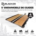 thumbnail image 4 of 5' L Black Ice Snowmobile Ski Carbide Glide Protector Guides - 4 pack, 4 of 6