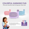 thumbnail image 5 of myFirst Voice 2 Kids Karaoke Machine with Portable Bluetooth Speaker, Wireless Microphone & 5 Voice Changers (Purple), 5 of 10