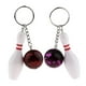 thumbnail image 5 of Llavero de bolos Zulema Llavero plateado con anilla de moda rojo 110 mm, 5 of 8