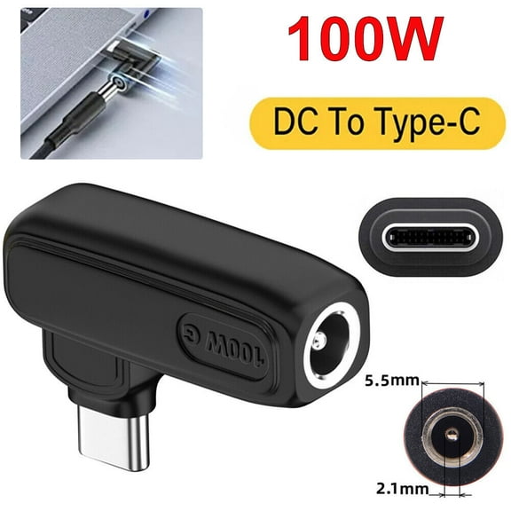 Cocobaby 100W Laptop Charger Converter USB Type C PD Power Charging Cable Adapter 5.5*2.1