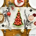 thumbnail image 4 of Red Pine Trees Merry Christmas Table Runner, Winter Xmas Holiday Kitchen Dining Table Decoration for Home Party Decor 13x36 Inch, 4 of 6