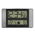 thumbnail image 5 of La Crosse Technology Atomic Digital Clock with Temperature and Moon Phase, Aluminum finish, 513-1417AL, 5 of 8