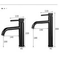 thumbnail image 2 of Basin Faucet Bathroom Hot Cold Rose Gold Mixer Crane Deck Single Lever Tap Basin Mixer Brass Rotation Gold Antique, 2 of 4