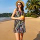 thumbnail image 3 of Fotbe Watercolor Romantic Paisley Vestido de Verano sin Mangas para Mujer – Vestido Midi Línea A, Estilo Camiseta Floral, Vestido Playero Casual y Fluido, 3 of 7