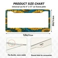 thumbnail image 4 of 2-Pack Aluminum License Plate Frame with 2 Holes for GM License Plate Cover with Free Screws Seamless Pattern Of Sunflowers, 4 of 8