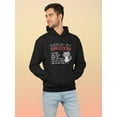 thumbnail image 2 of Smartprints Mens Graphic Hoodie Black - Reasons Why Im A Raccoon Cotton Blend Regular Fit, 2 of 4