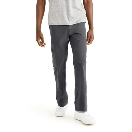 Dockers Men's Go-to Cargo Straight Fit Smart 360 Flex Pants (Standard and Big & Tall), Burma Grey, 56W x 32L