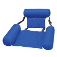 thumbnail image 1 of ZHAOCHENG Silla flotante, asientos para piscina, tumbona inflable para cama de agua perezosa (azul), 1 of 4