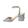 thumbnail image 2 of Stuart Weitzman Allshine 75 Block Sandal, 7, Silver, 2 of 5