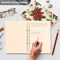 thumbnail image 4 of FORMRS 1-Subject Spiral Notebook 8" x 5" College Ruled 60 Refillable Sheet A5 Hard Cover, Christmas Poinsettia, 4 of 7