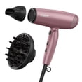 thumbnail image 1 of Secador de pelo Conair con difusor y mango plegable, ideal para viajes, Radiance Boost para un cabello con menos frizz, más brillo y sedosidad irresistible. Incluye difusor y concentrador., 1 of 5