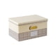 thumbnail image 2 of Organizadores de armario y almacenamiento, Organización y almacenamiento, Contenedores de almacenamiento, Caja de almacenamiento y caja de almacenamiento de lino a cuadros, Caja de almacenamiento de r, 2 of 6