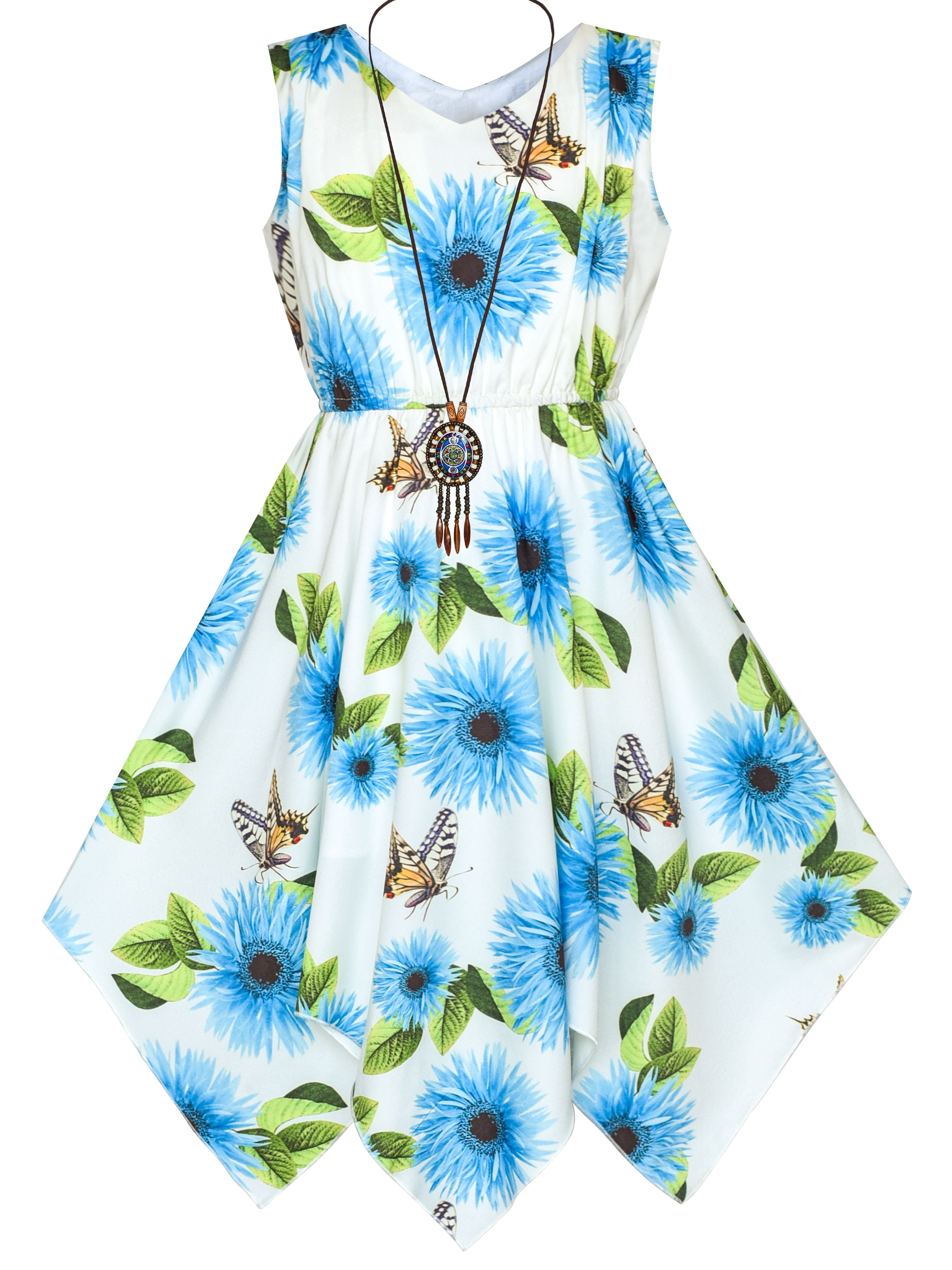 girls hanky hem dress
