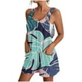 thumbnail image 2 of Gspmoly Shorts, Shorts d'Été Confortables et Décontractés pour Femmes à Bretelles, Shorts Imprimés, Combinaison à Poches, Shorts de Randonnée pour Femmes, Liquidation, Multicolore, TTTG, 2 of 5