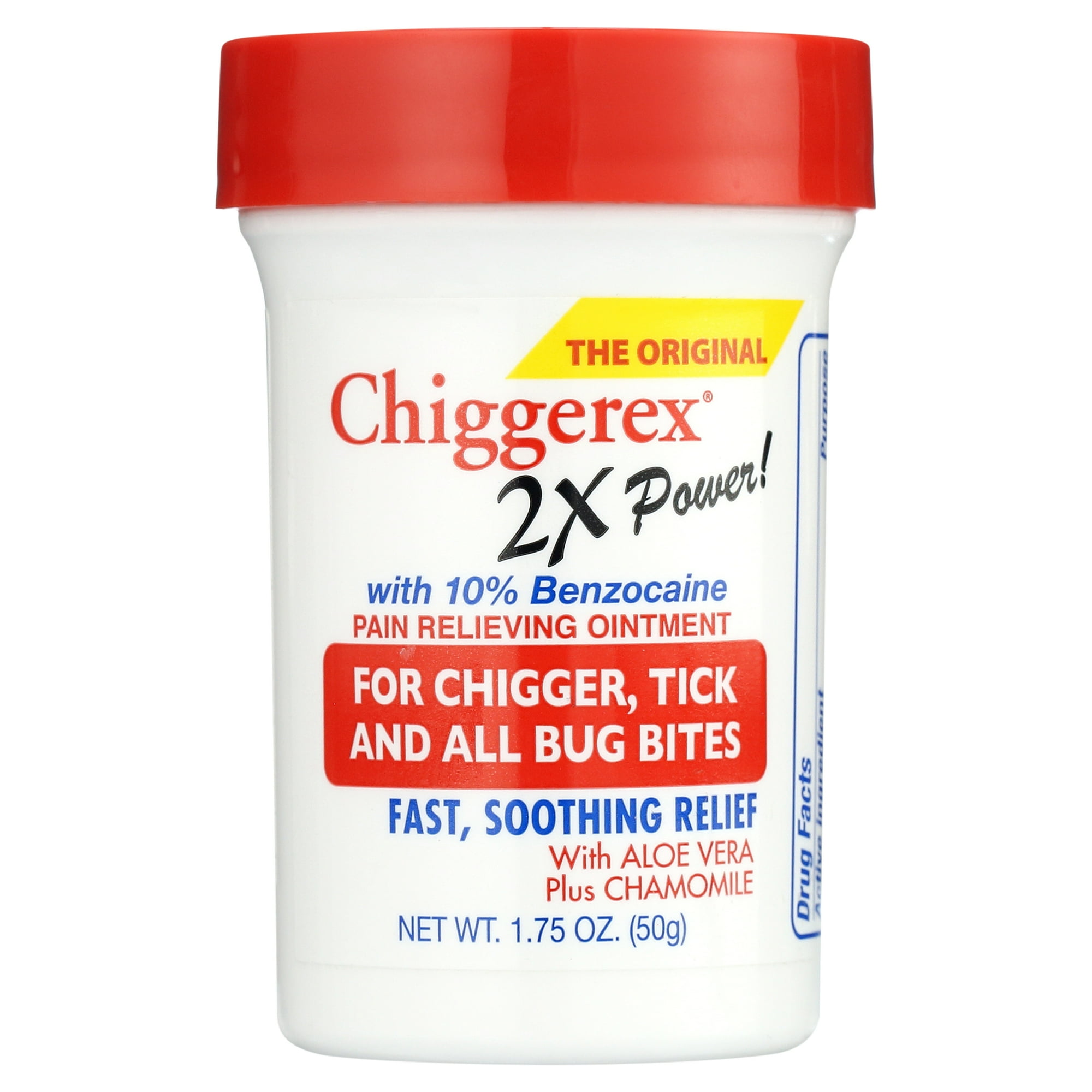 Chiggerex 2X Medicated Ointment for Chiggers, Mosquito, and Bug Bites 1.75oz