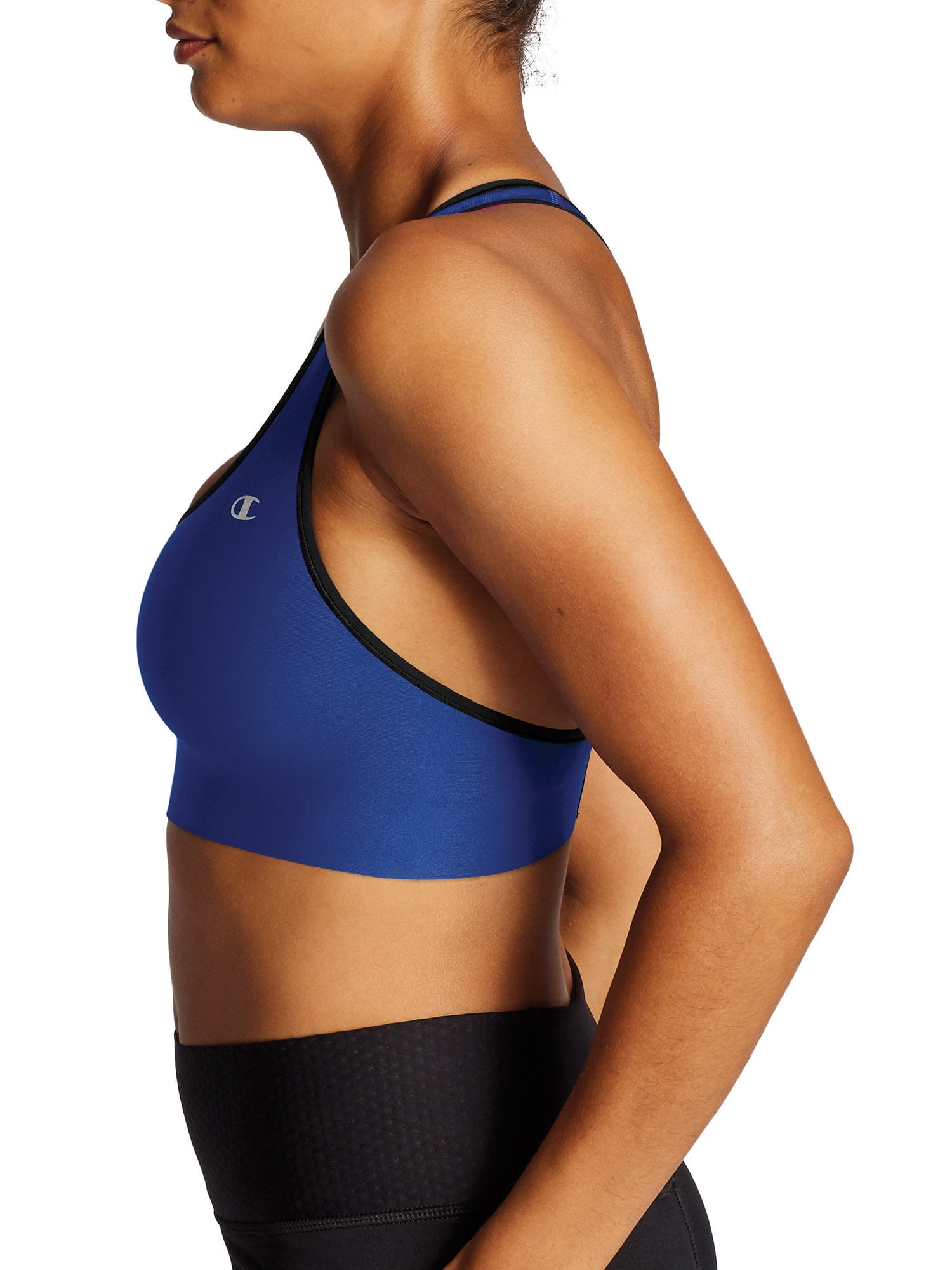 Champion womens Spot Comfort Full Support Sports Bra, Surf the Web/Ocean  Front Blue, 42D US - Bass River Shoes
