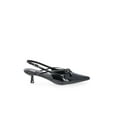 thumbnail image 2 of Madden NYC Women's Shiny Faux Leather Slingback Heels with Bow, 2 of 7