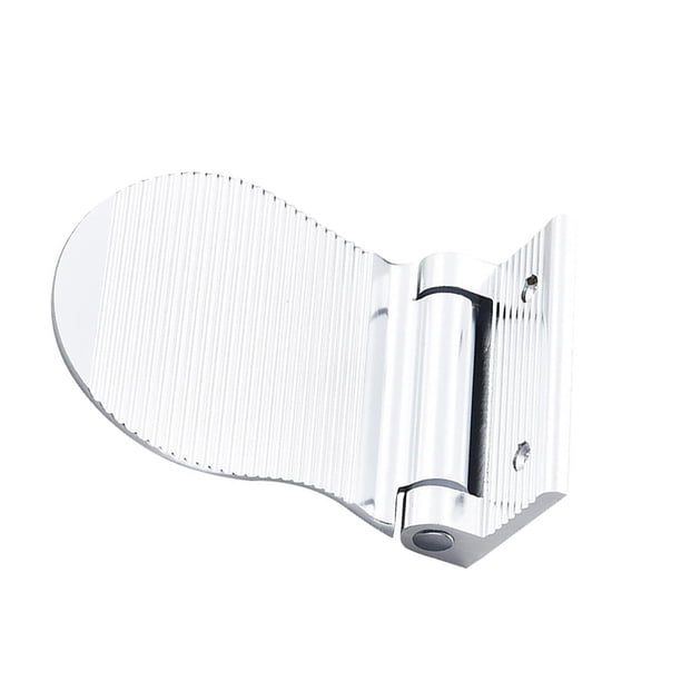 Bewildely Reposapiés para ducha, reposapiés para baño, Pedestal para baño, resistente a la corrosión, antideslizante, aleación de aluminio, Accesorios de baño Plata