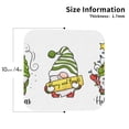 thumbnail image 2 of Fuzoiu Christmas Gnomes Print Leather Coasters Set,Drink Coasters Set of 4,for Tabletop Protection, Durable PVC Coasters,Home Décor and Housewarming Gift-Square, 2 of 6