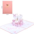 thumbnail image 2 of 3D Pop Up Card with Envelope for Valentine's Day, Birthday, Wedding, Party, Engagement, Thank You, Graduation Butterfly and Flower Design, 2 of 4