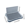 thumbnail image 3 of Pet Toilet With Spatter Guard Dogs Potty Tray For Small Medium Large Dogs Indoor Pee Pad Holders With Removable Grids Housebreaking Training Litter Box For Dogs, 3 of 6