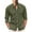 Green, variant on FBMDBB Mens Spring And Summer Fashion Casual Solid Color Cotton And Collar Button Long Sleeve Shirt Top Sleeve Pajama Long Blouse