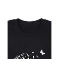 thumbnail image 4 of Women Dandelion Print Round Neck Long Sleeve Plain Shirt with Pockets, 4 of 6