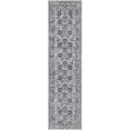thumbnail image 3 of Unique Loom Lucerne Collection Area Rug - Aldstadt (2' 7" x 10' Runner Light Gray/Black), 3 of 11