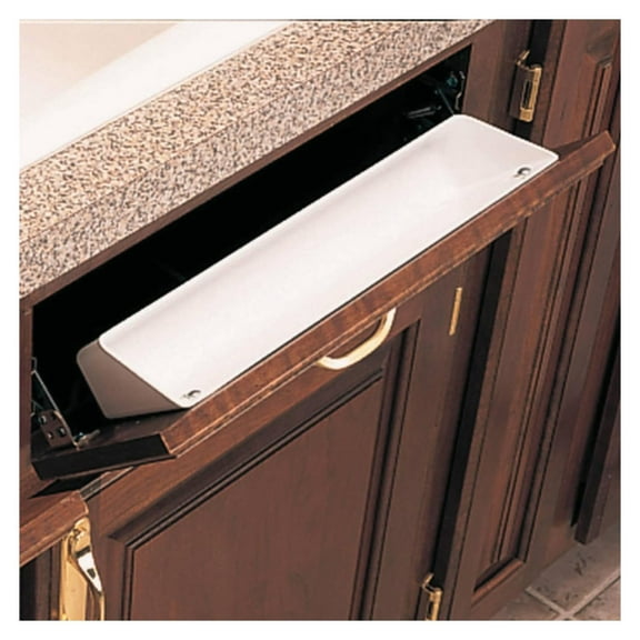14" INCH - SINK FRONT TIP OUT TRAY SPONGE HOLDER KIT WITH HINGES AND SCREWS