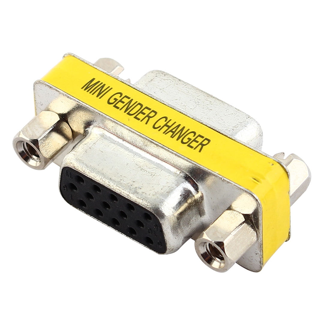 VGA SVGA 15 Pin Female to Female F/F Mini Gender Changer Adapter Connector Rh 
