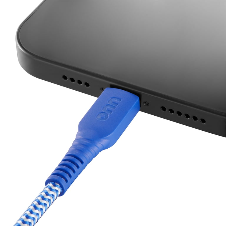 Connecteur De Charge Lightning Bleu Pour IPhone 12 Mini - Câble De Rechange Neuf