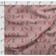 thumbnail image 2 of Soimoi Sea Shell Print,Cotton Cambric, Quilting Fabric Sold by The Yard 42 Inch Wide, Medium Weight Cotton Fabric, SewingSupplies,Pink, 2 of 5