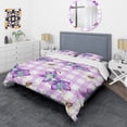 thumbnail image 3 of Designart 'Floral Botanical Retro VII' Mid-Century Modern Duvet Cover Set, 3 of 4