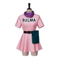 thumbnail image 4 of Disfraz de Bulma de Anime para cosplay, vestido rosa, ropa para adultos, uniforme Kawaii para chicas, traje de fiesta de máscaras de carnaval, 4 of 5