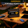 thumbnail image 5 of 6000A Jump Starter with Air Compressor,Car Battery Jump Starter (for All Gas or up to 12L Diesel),12V Jump Pack with 150PSI Digital Tire Inflator,Built-in LED Bright, 5 of 10