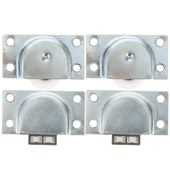 unbranded 4 Pcs Pocket Door Rollers Wardrobe Wheels Sliding Curtains Hardware