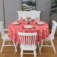 thumbnail image 6 of Christmas Round Tablecloth 70x70in(178x178cm) – Waterproof Polyester Table Cover with Full Print Design, Wrinkle Resistant & Washable for Kitchen Dining Party Decor, 6 of 6