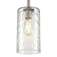 thumbnail image 3 of Westinghouse Hernando Mini Pendant Industrial Steel Finish Clear Hammered Glass, 3 of 5