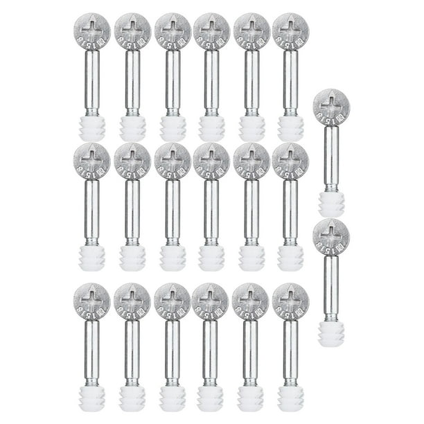 20 Pack Furniture Connecting cam Fitting Pre Inserted Nut Dowel 40mm