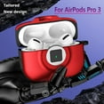 thumbnail image 3 of Protective Case for AirPods Pro 3 Full-coverage Cover Luxury Earphone Cover Hook for AirPods 3 Pro With Case Shockproof, 3 of 8