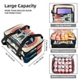 thumbnail image 3 of Independence Day Double Layered Insulated Lunch Bag with Two Compartments, Large Capacity, Refrigerated, Hand-Carried - 7.1x11.4x16.1 Inches, 3 of 6