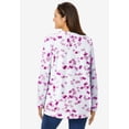 thumbnail image 2 of Woman Within Plus Size Perfect Printed Long-Sleeve Crewneck Tee, 2 of 6